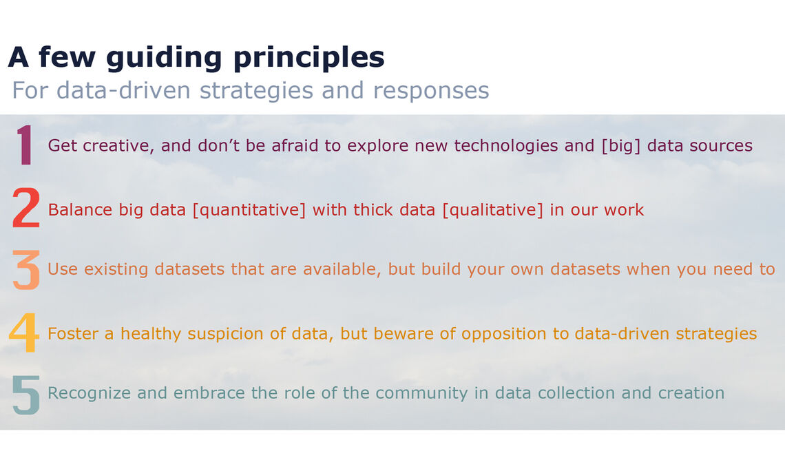 7 guiding principles data slide
