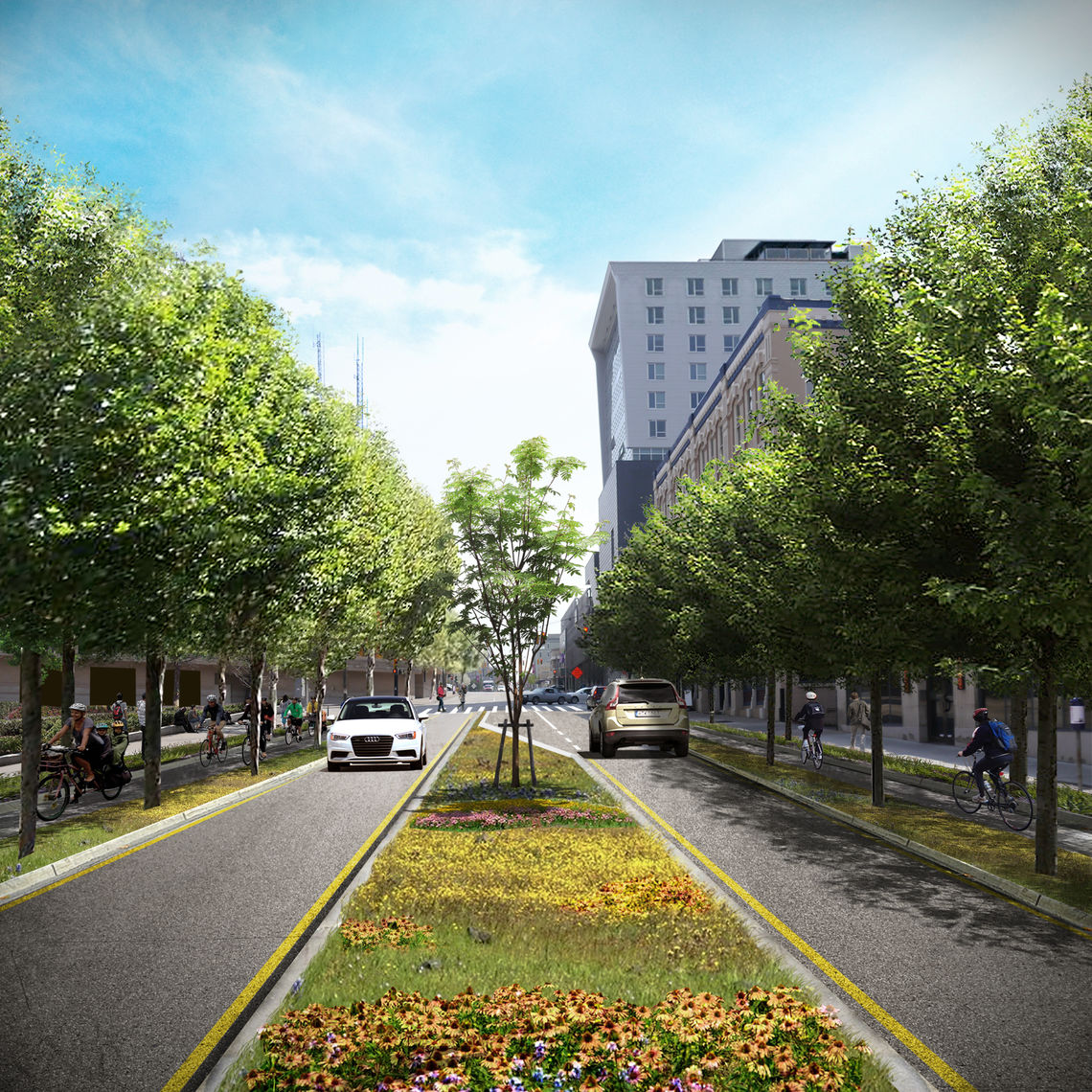 Fulton Street in the future - a new gateway to Downtown